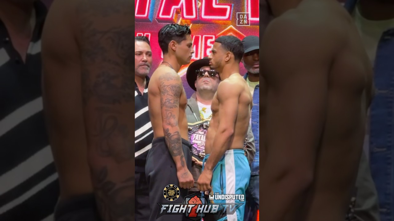 Intense Ryan vs Rolly final face off at weigh-ins!