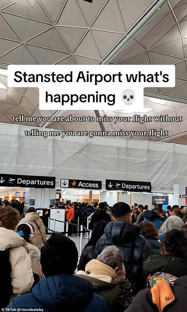 Travel chaos at Stansted airport with passengers missing flights - and ...