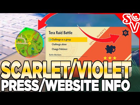 Tera Raids, Paldea Region, Pre-order Bonus, & New Pokemon Scarlet and ...