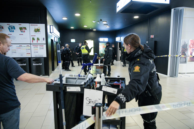 En 19 år gammel mann mistenkes for å ha avfyrt skudd på Storo Storsenter. Foto: Stian Lysberg Solum / NTB