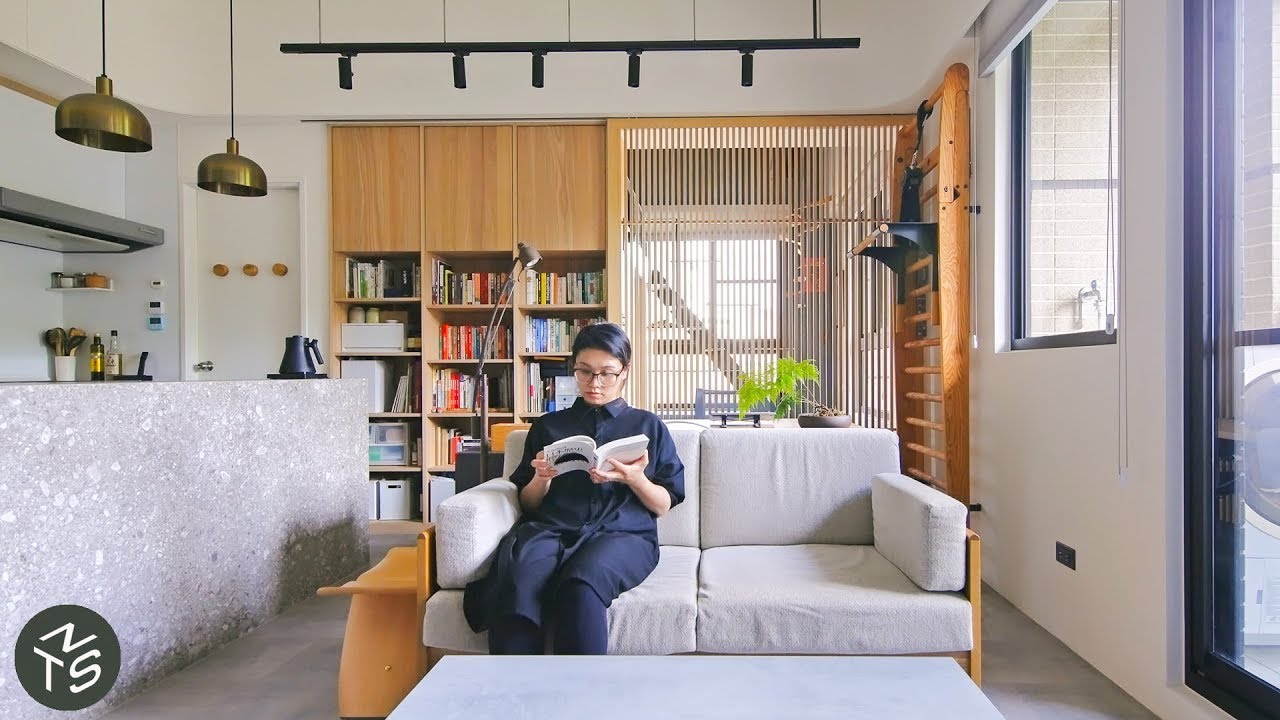 Japanese inspired tranquil apartment, Taiwan 33sqm/355sqft