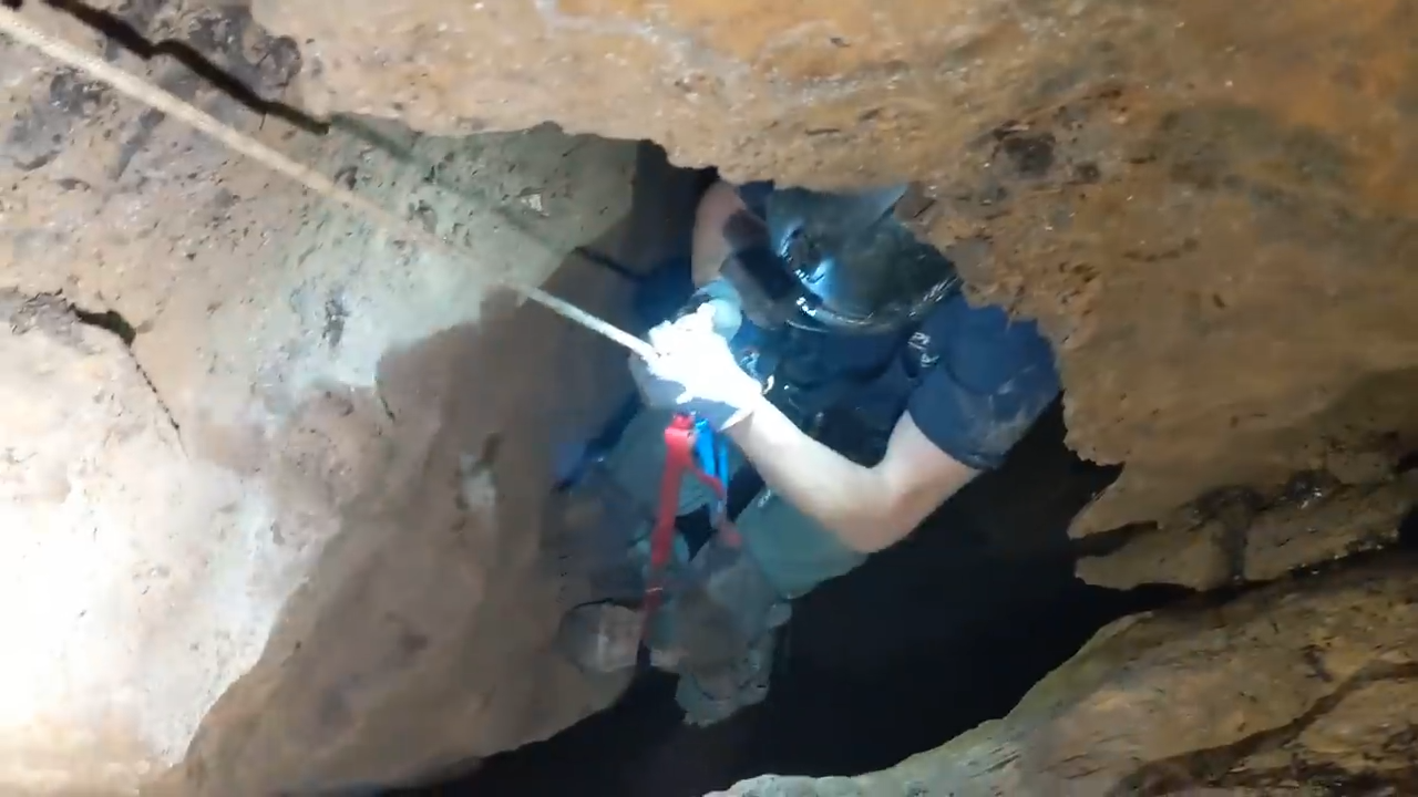 How this cave pit almost became my grave after the stalactite fell