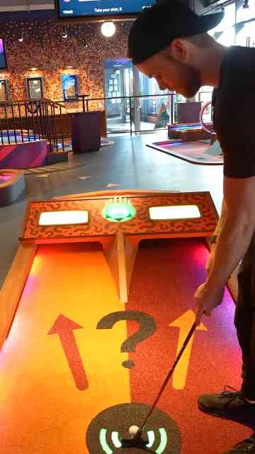 Have you ever played high tech mini golf?