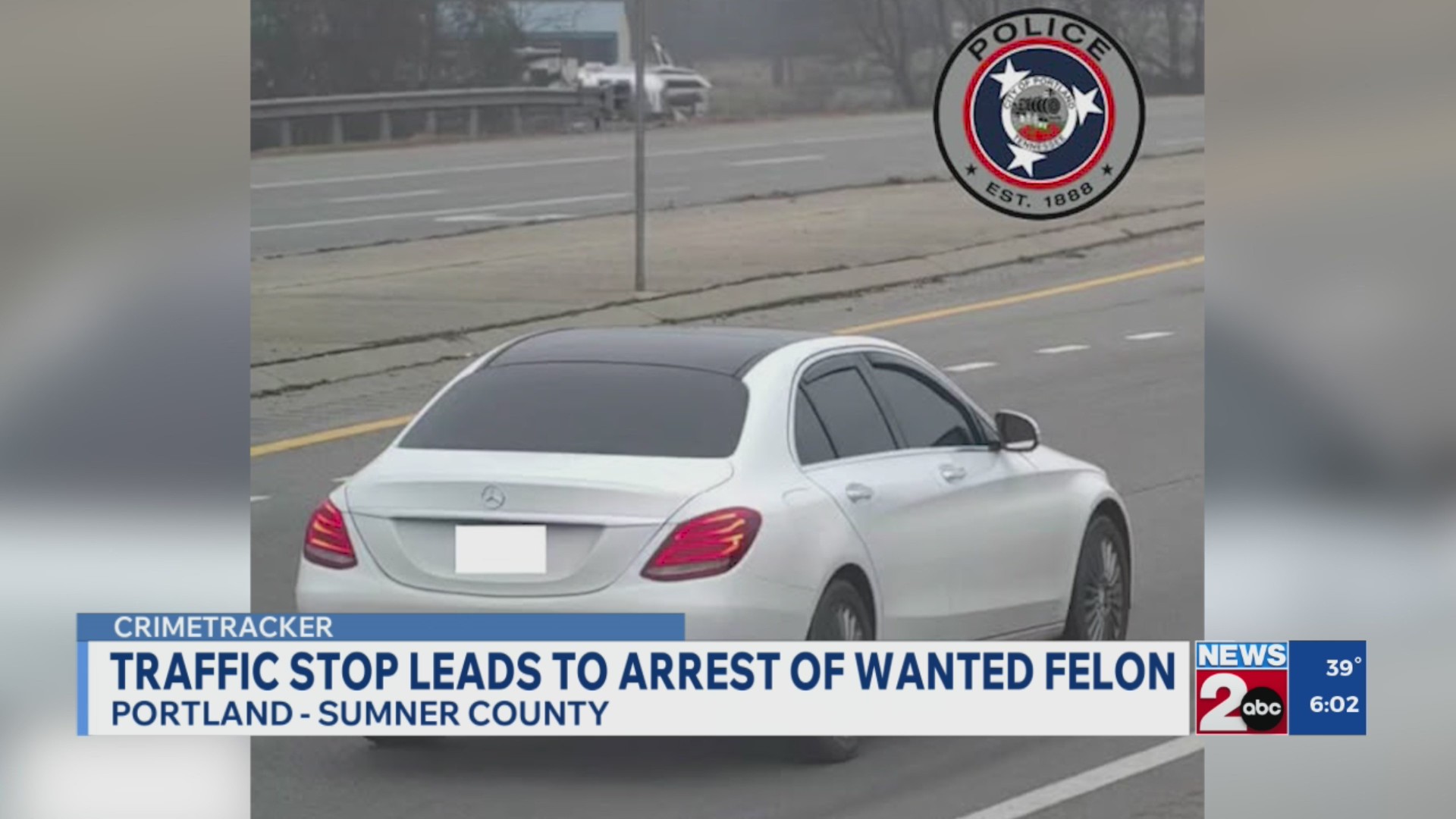 Traffic stop leads to arrest of wanted felon in Sumner County