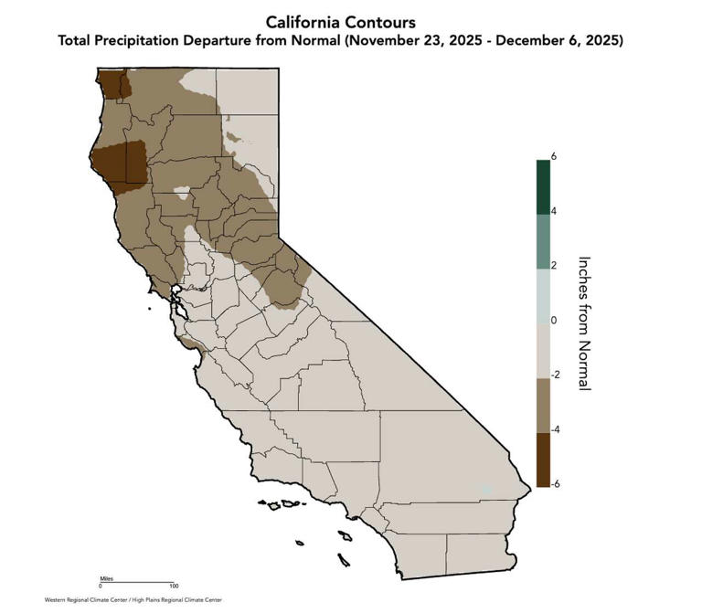 California's cold, gloomy weather masks a developing problem: Almost no ...