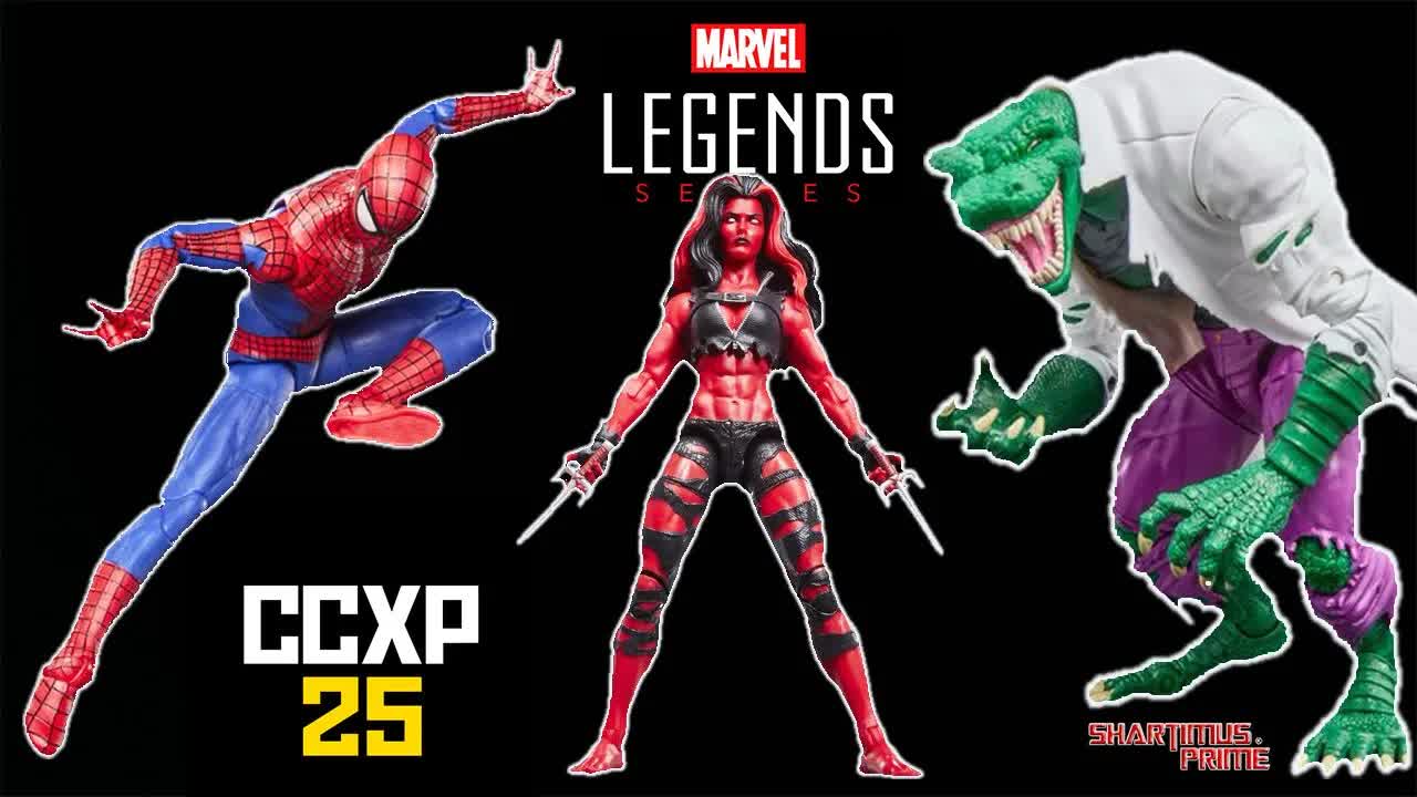 New Marvel Legends Spider-Man, Lizard, & Red She-Hulk at CCXP Brazil ...