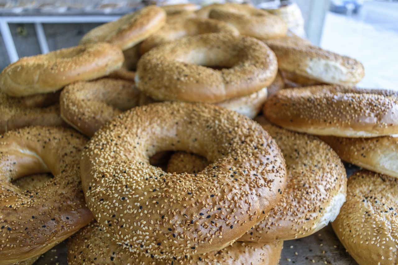 An image of sesame seed bagels