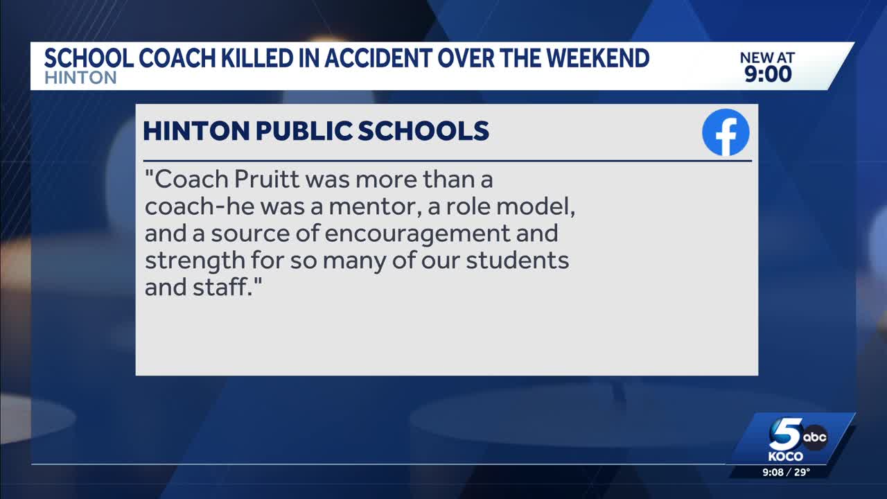 Hinton Public Schools mourns coach killed in accident