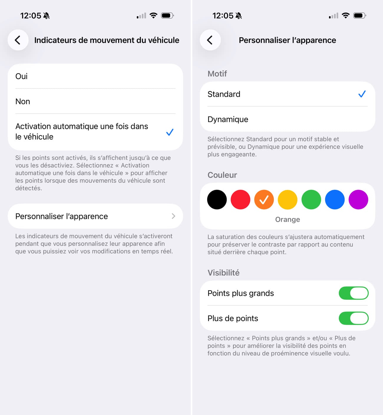 iOS 26 permet de personnaliser les points qui s’affichent pour réduire ...