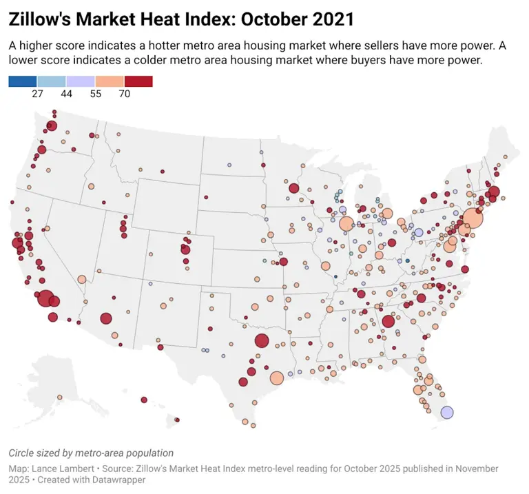 Housing market shift: Zillow’s updated ratings show the power balance ...