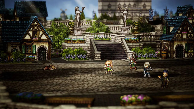 How to attack from the back row in Octopath Traveler 0