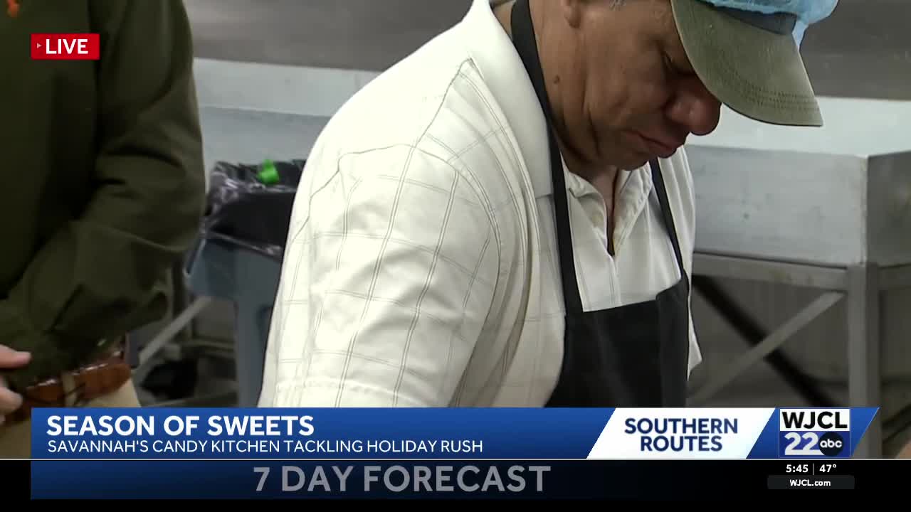 Savannah's Candy Kitchen teaches WJCL 22 News about candy making process