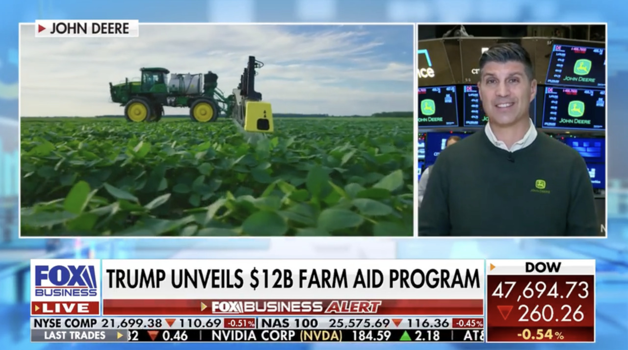 John Deere CFO addresses new farming technology, says 'plenty of ...