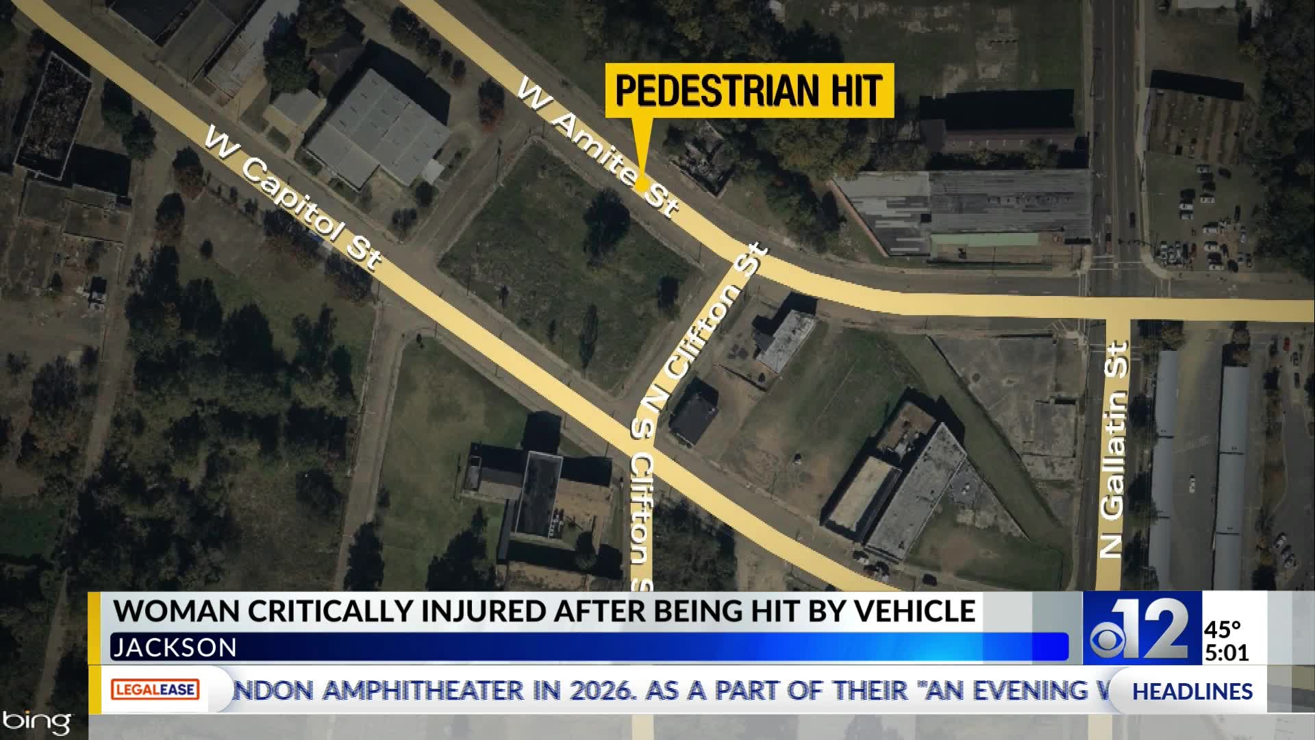 Woman critically injured after being hit by vehicle in Jackson