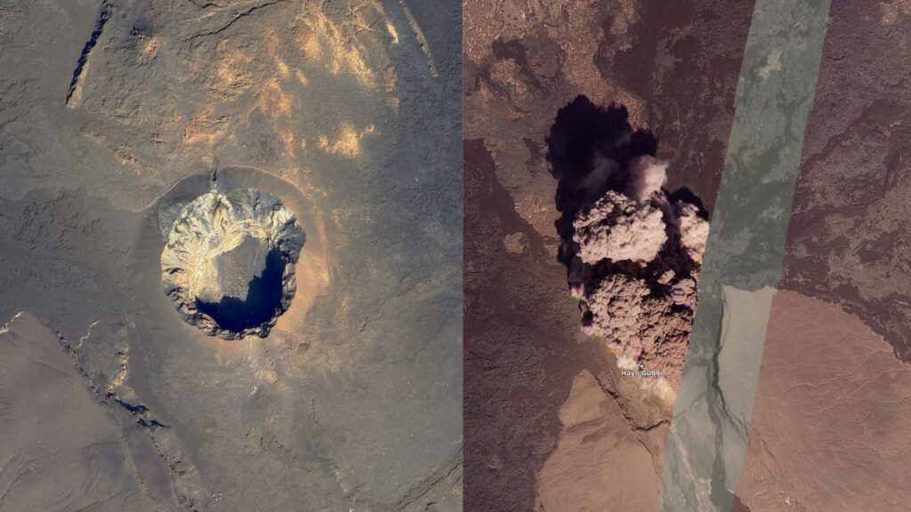 Volcano erupts after 12,000 years 'like a sudden bomb' without warning