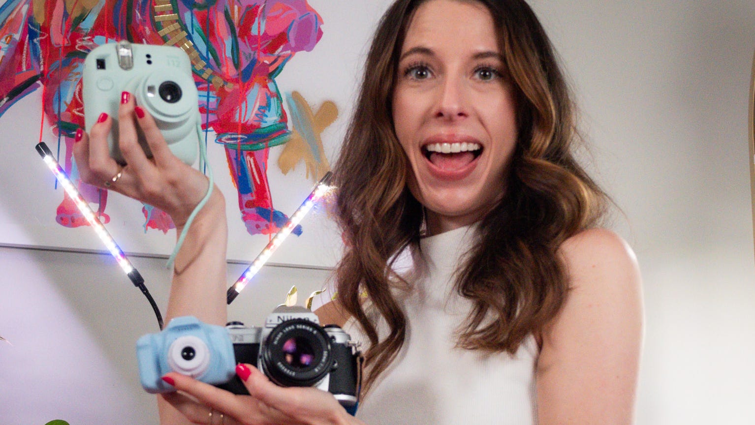 Capture memories with a film, instant camera instead of a smartphone