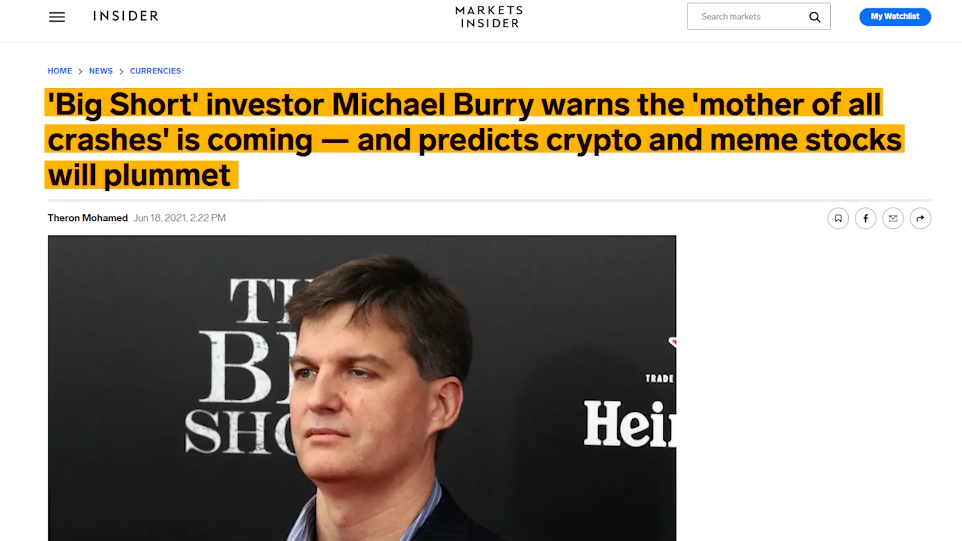 Burry Here's How to Survive the Coming Recession
