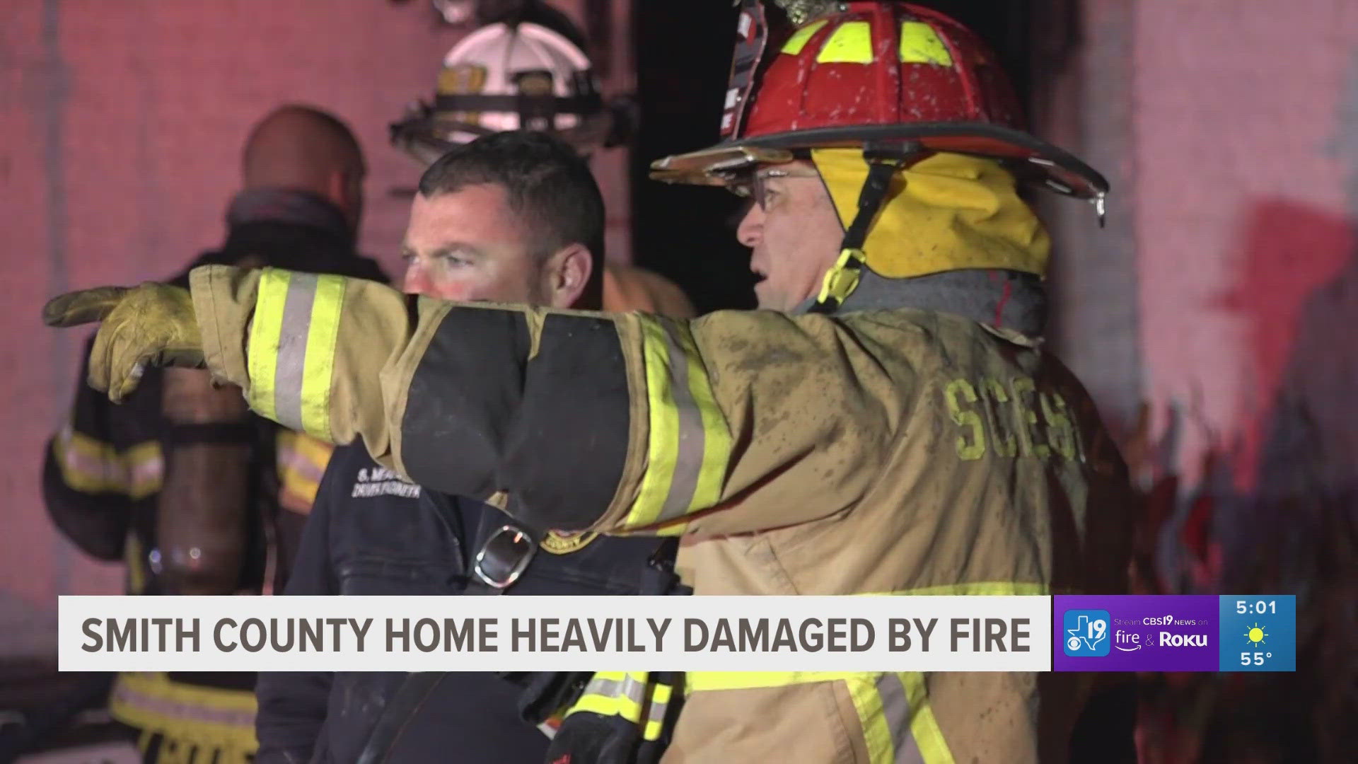 Smith County home heavily damaged in overnight fire