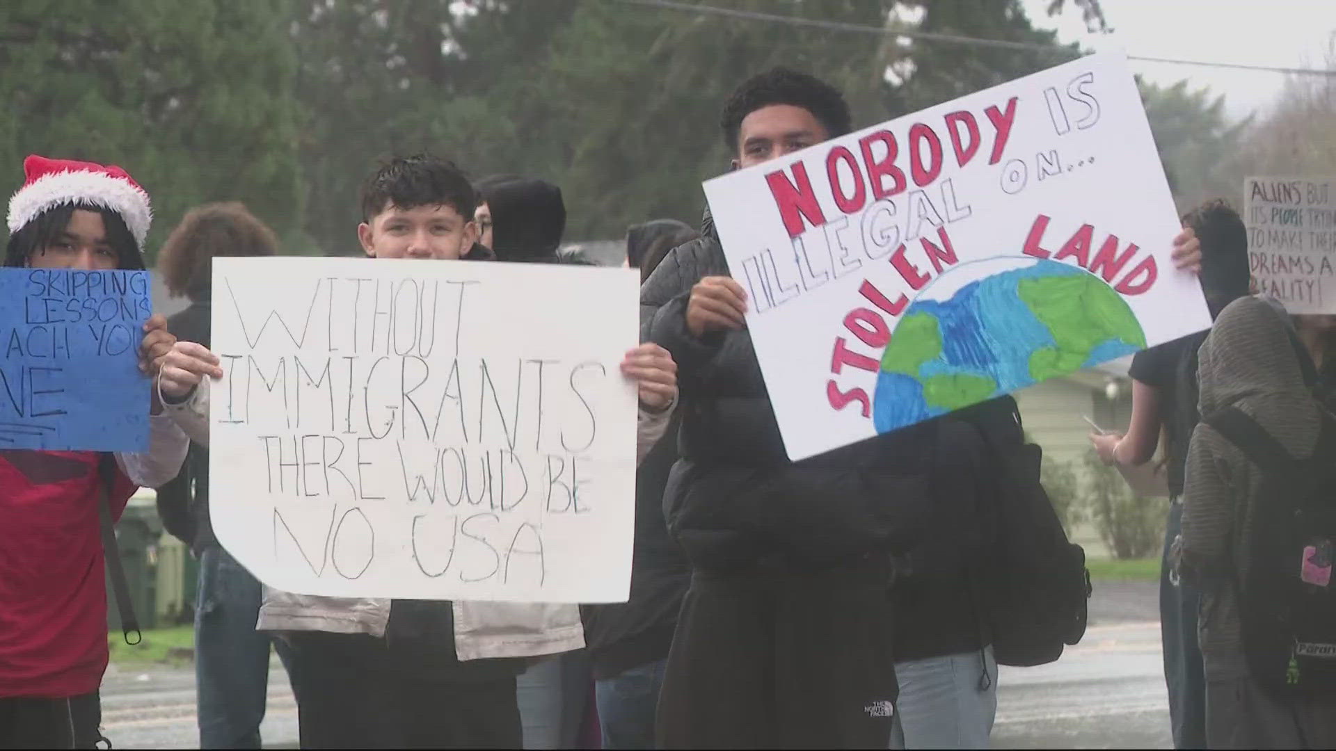 Washington County students stage walkout to protest immigration enforcement