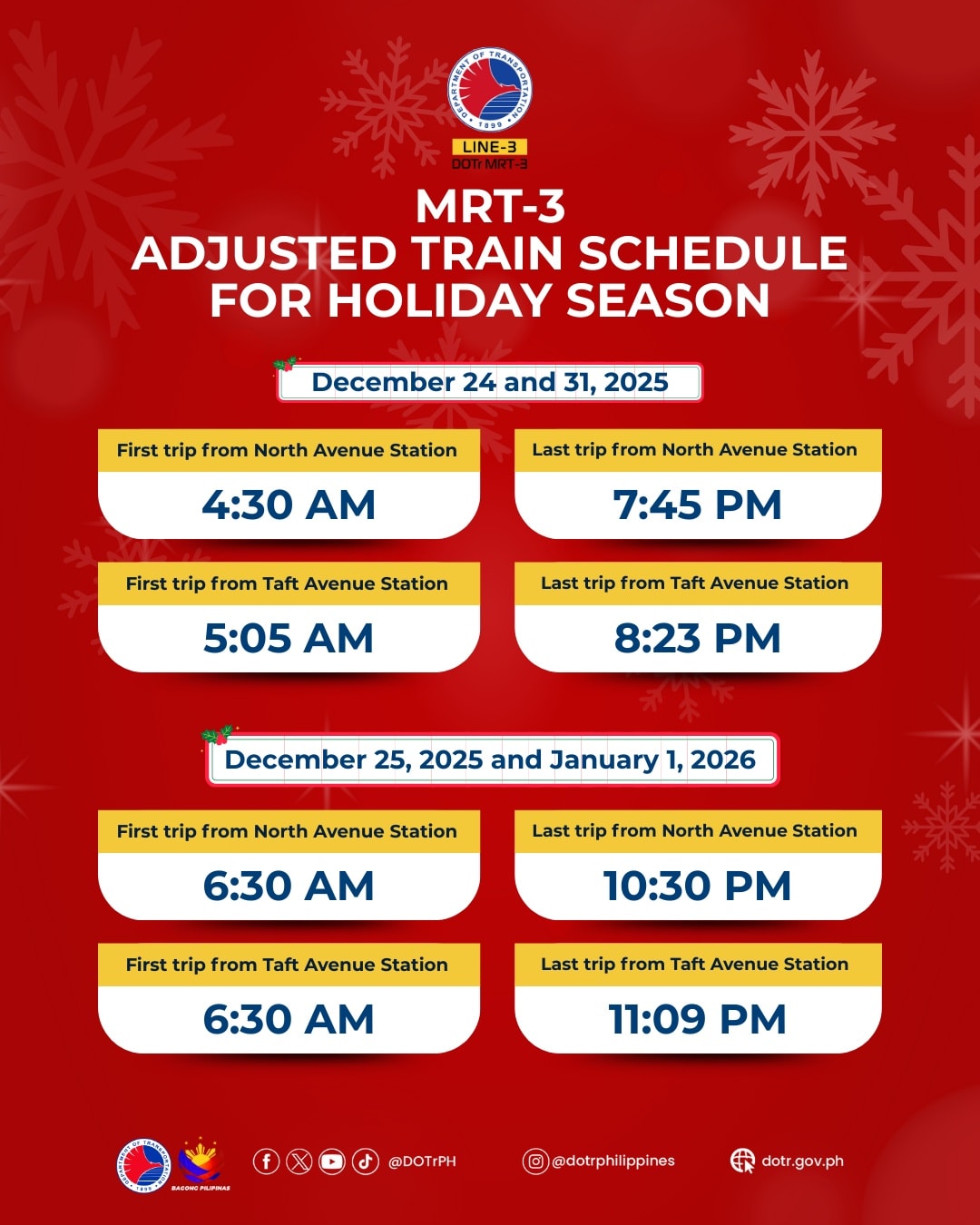 Heads up, commuters: Here are the adjusted train schedules for the 2025 ...