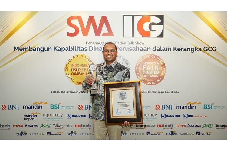 Pupuk Kaltim Jadi Perusahaan Paling Dipercaya di CGPI 2025 untuk Kedelapan Kalinya