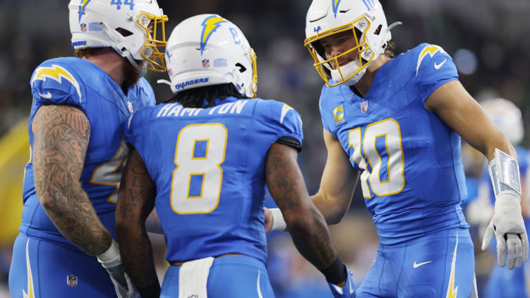 Chargers' interception in OT seals MNF win over Eagles