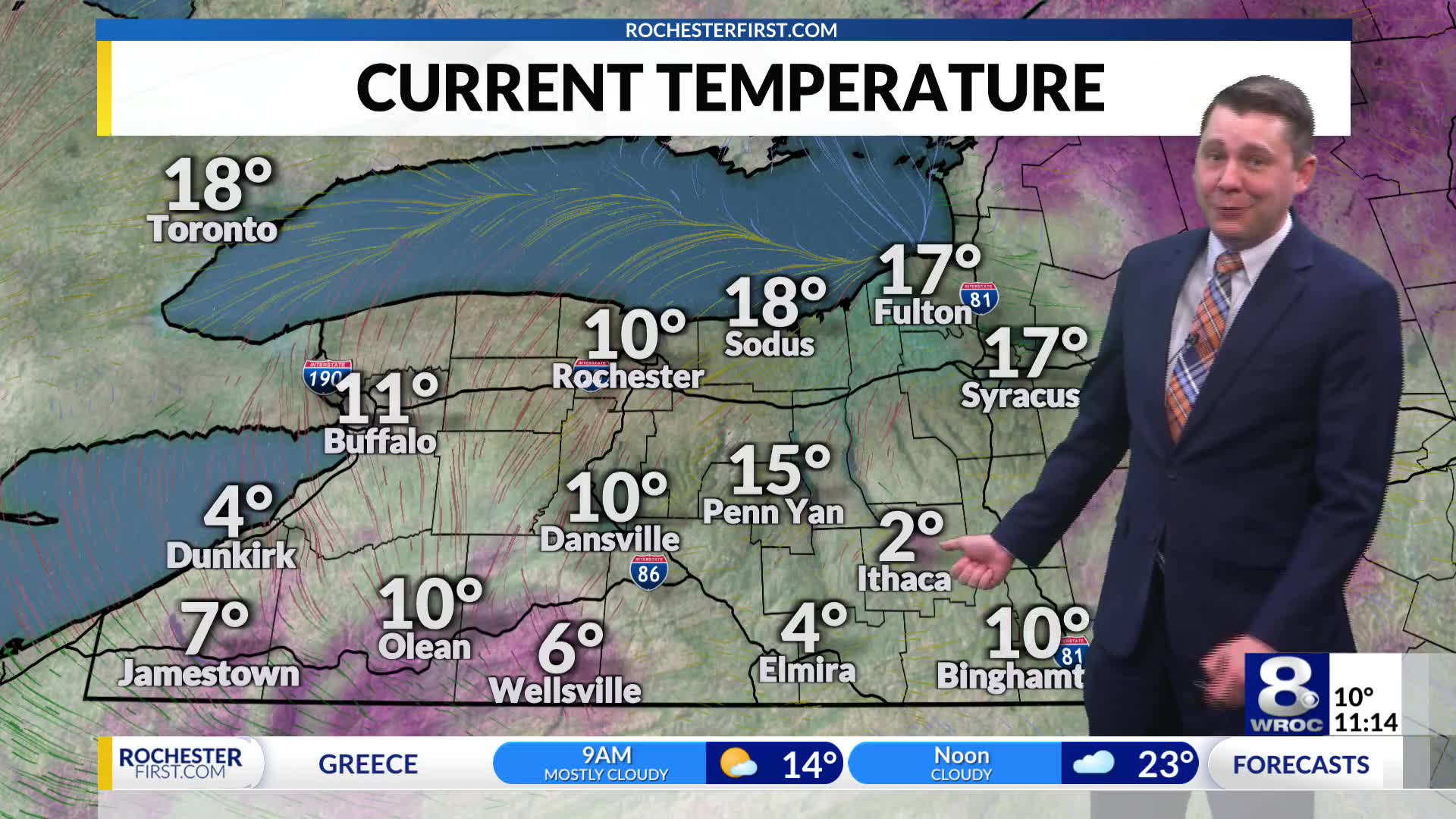 Rochester's Monday overnight weather forecast