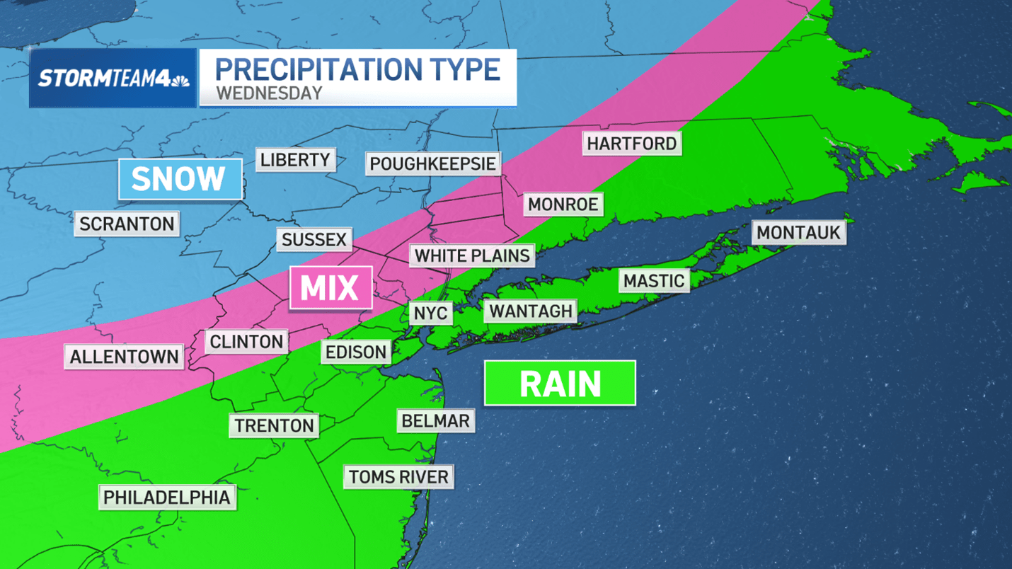 Mix of snow, rain to come Wednesday: Timing, what to expect and where ...