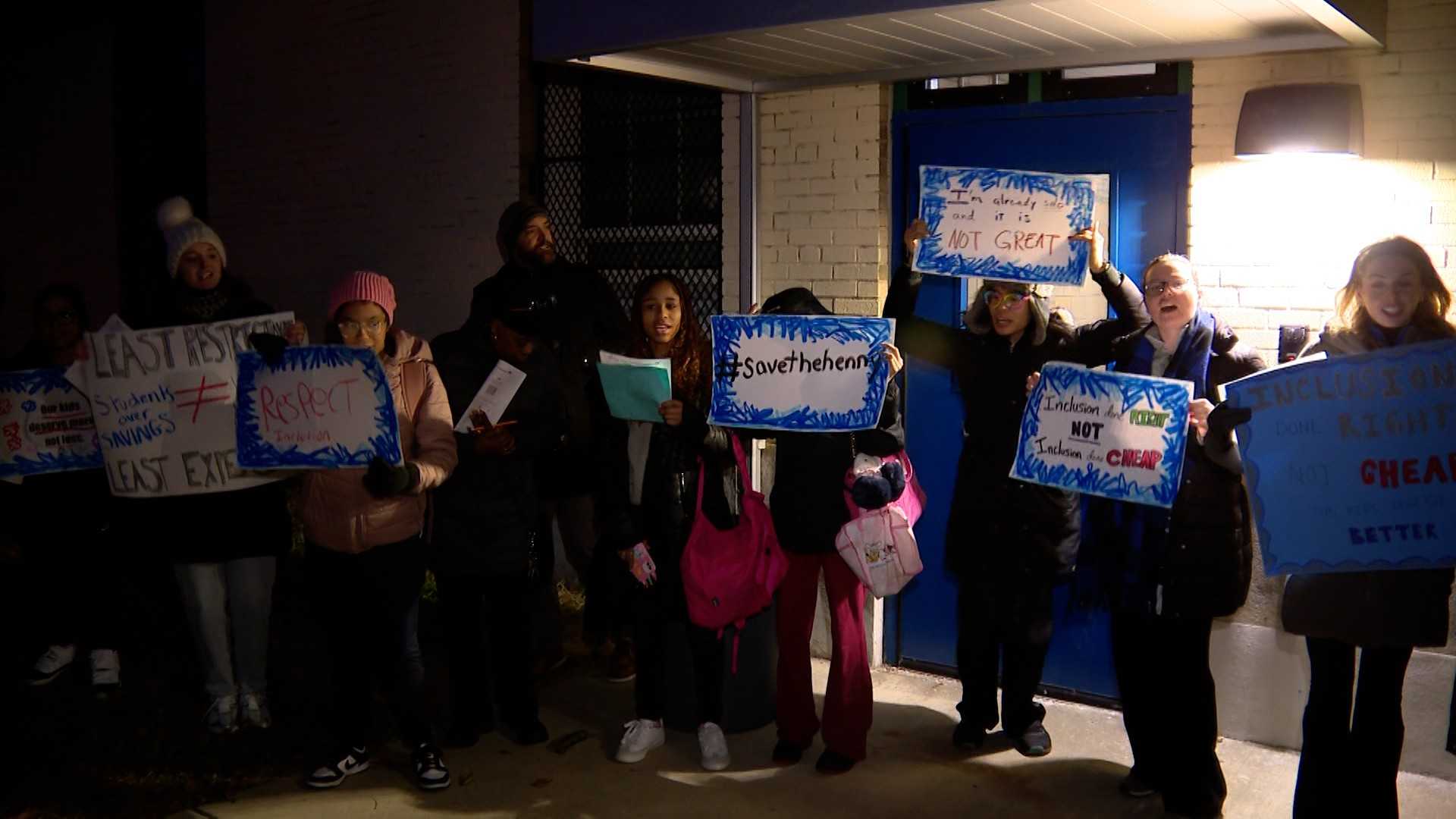 Parents, teachers rally against proposed closure of Henderson Inclusion ...