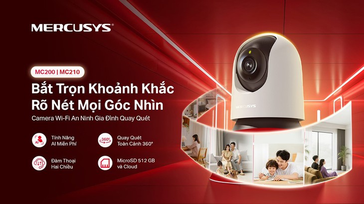 Camera MERCUSYS: Giải pháp giám sát dễ dàng cho gia đình