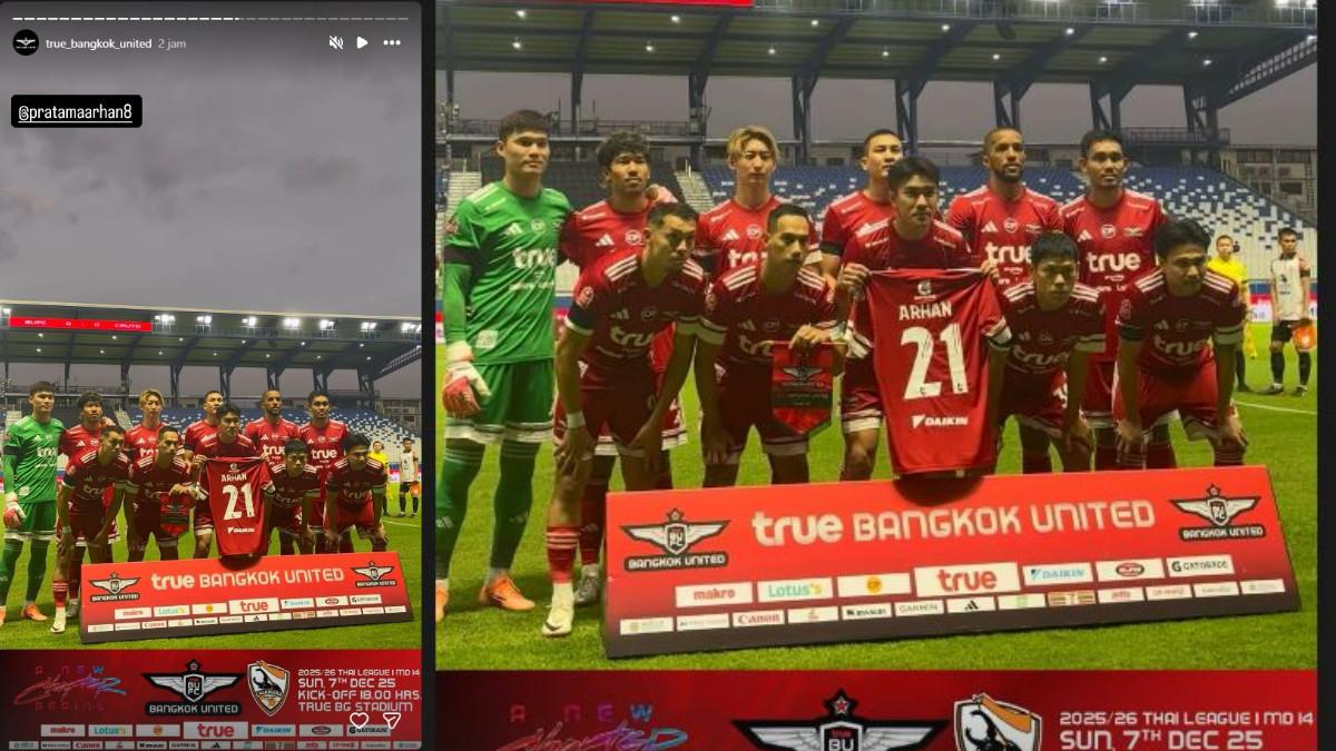 Modal Kuat Bangkok United Hadapi Persib Bandung di ACL Two 2025/2026, Pratama Arhan Tampil?