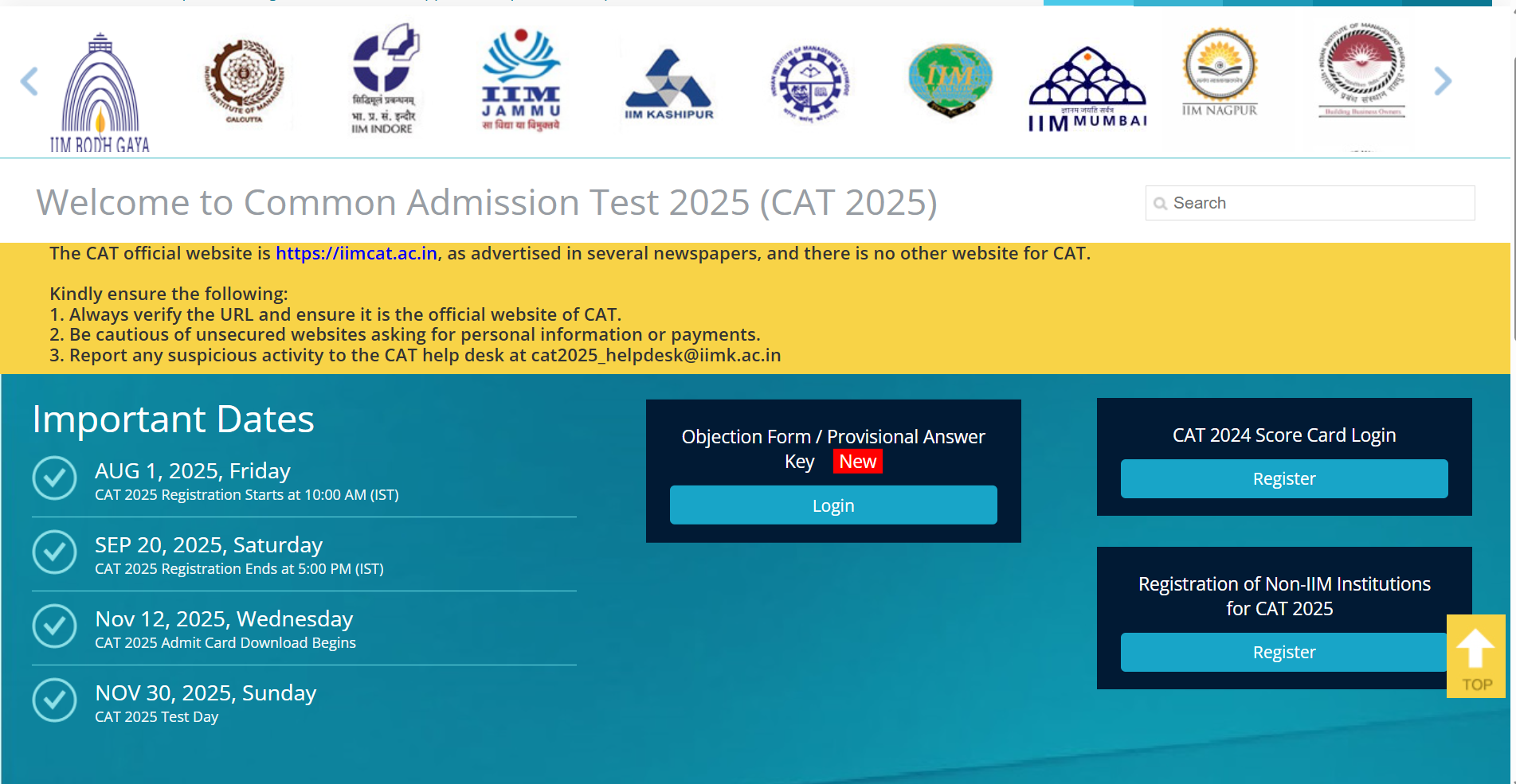 CAT answer key 2025 objection window opens at IIMCAT.ac.in: Direct link ...