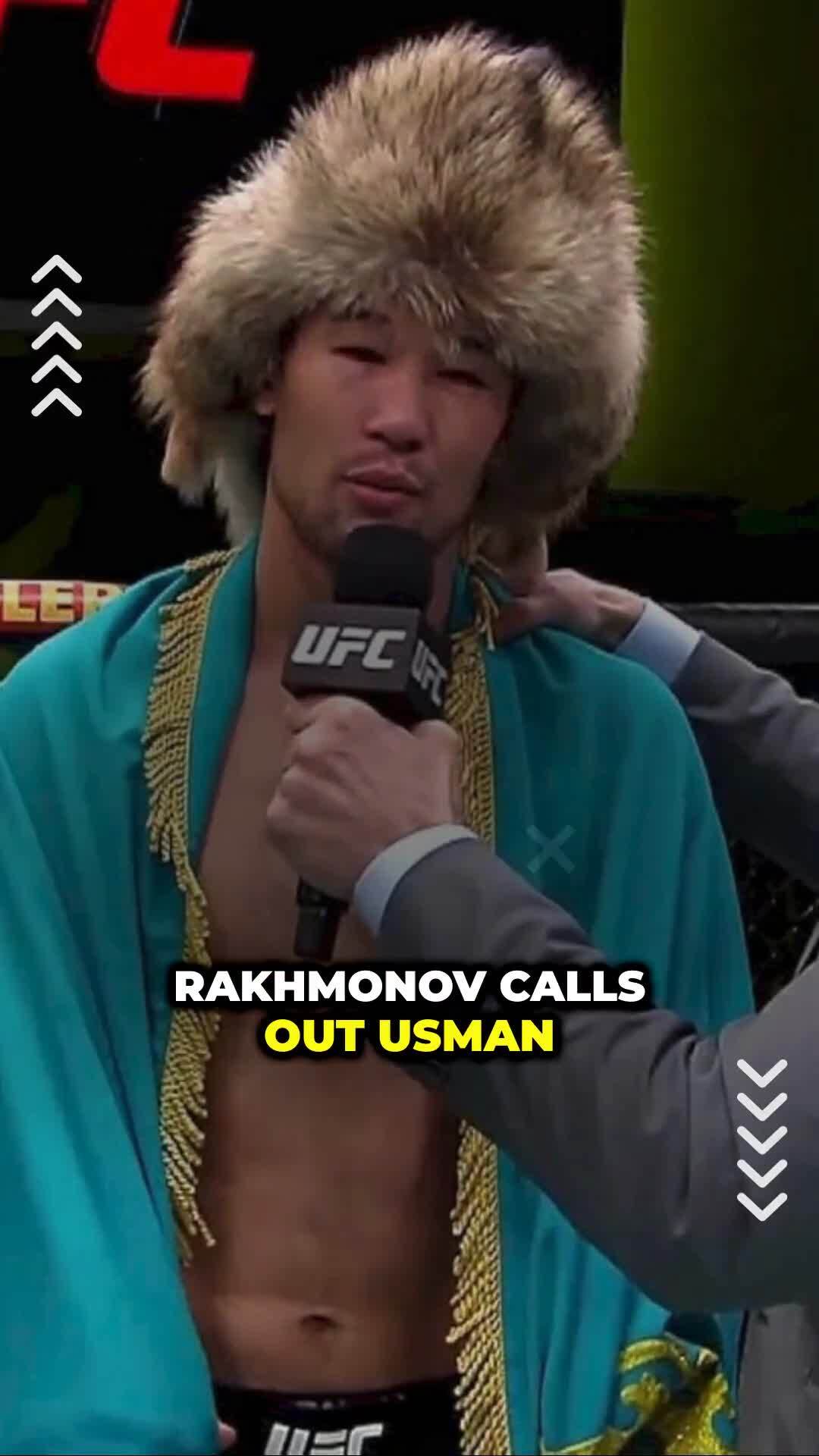Rakhmonov Calls Out Usman & Covington
