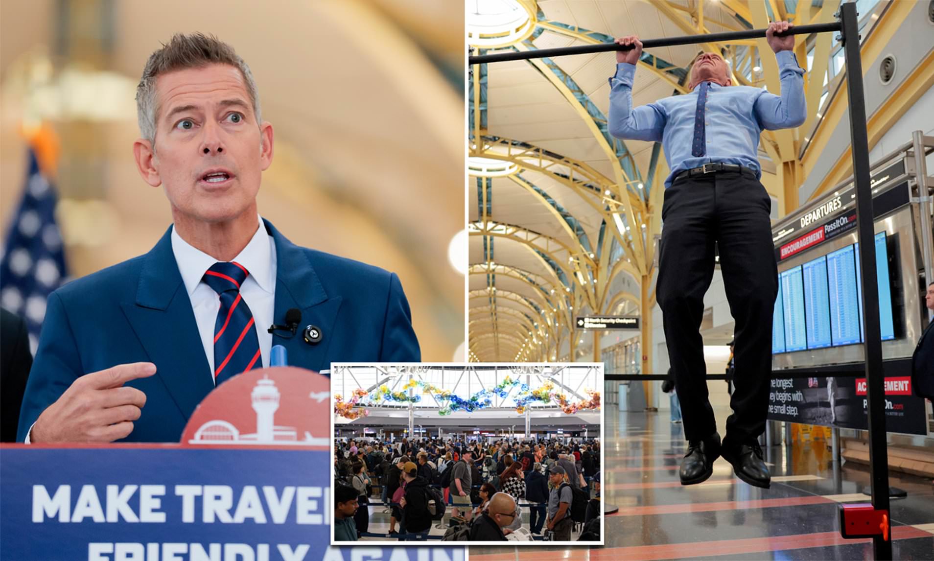 Sean Duffy duels RFK Jr in pull-up challenge as pair unveil $1B ...