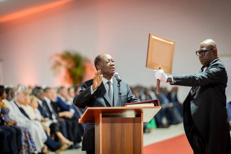 Alassane Ouattara à sa prestation de serment: « Je reçois ce mandat avec humilité, reconnaissance et un sens élevé du devoir »