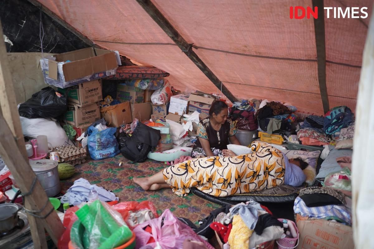 BNPB menyangkal pembangunan tenda pengungsi baru menjelang kedatangan presiden