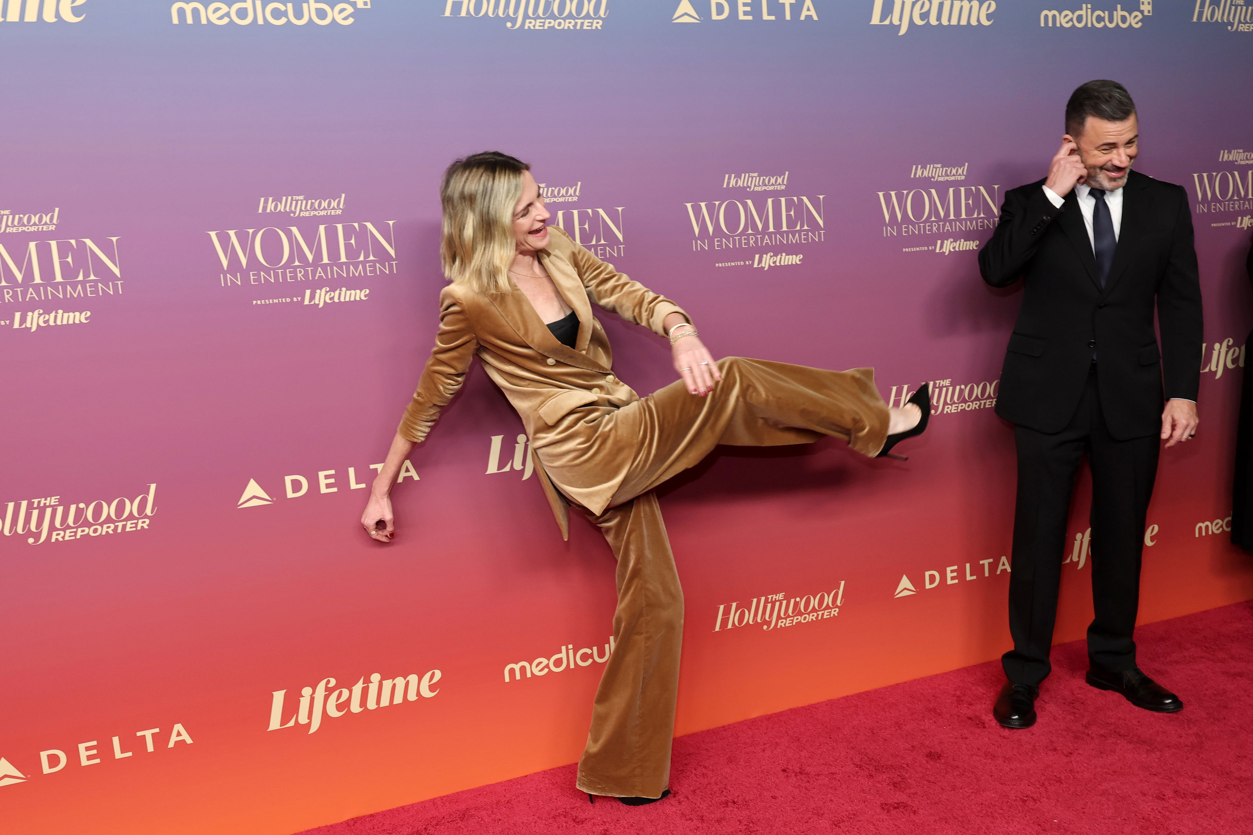 Molly McNearney and Jimmy Kimmel. / Amy Sussman / Getty Images