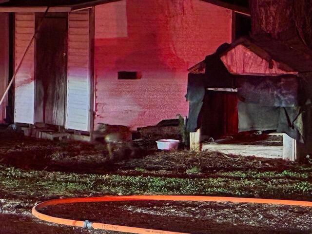 Overnight fire destroys Bladen County mobile home