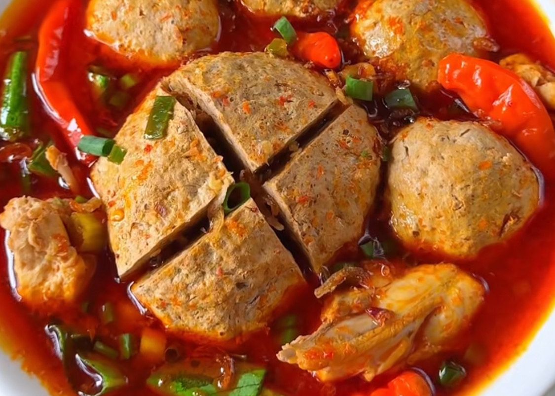 Resep bakso ikan kuah mercon pedas menggigit, nostalgia jajanan gerobak ...