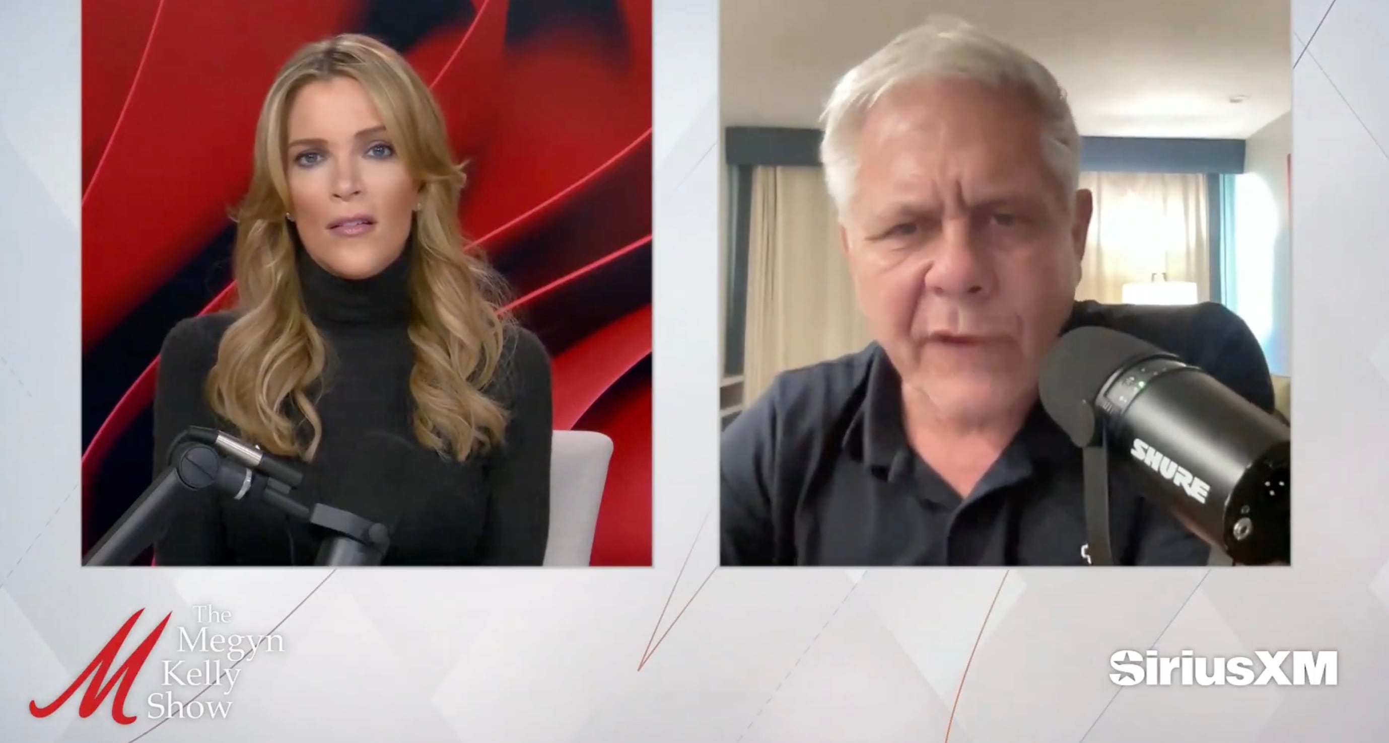 Megyn Kelly with guest Walter Kirn on The Megyn Kelly Show. / Screengrab