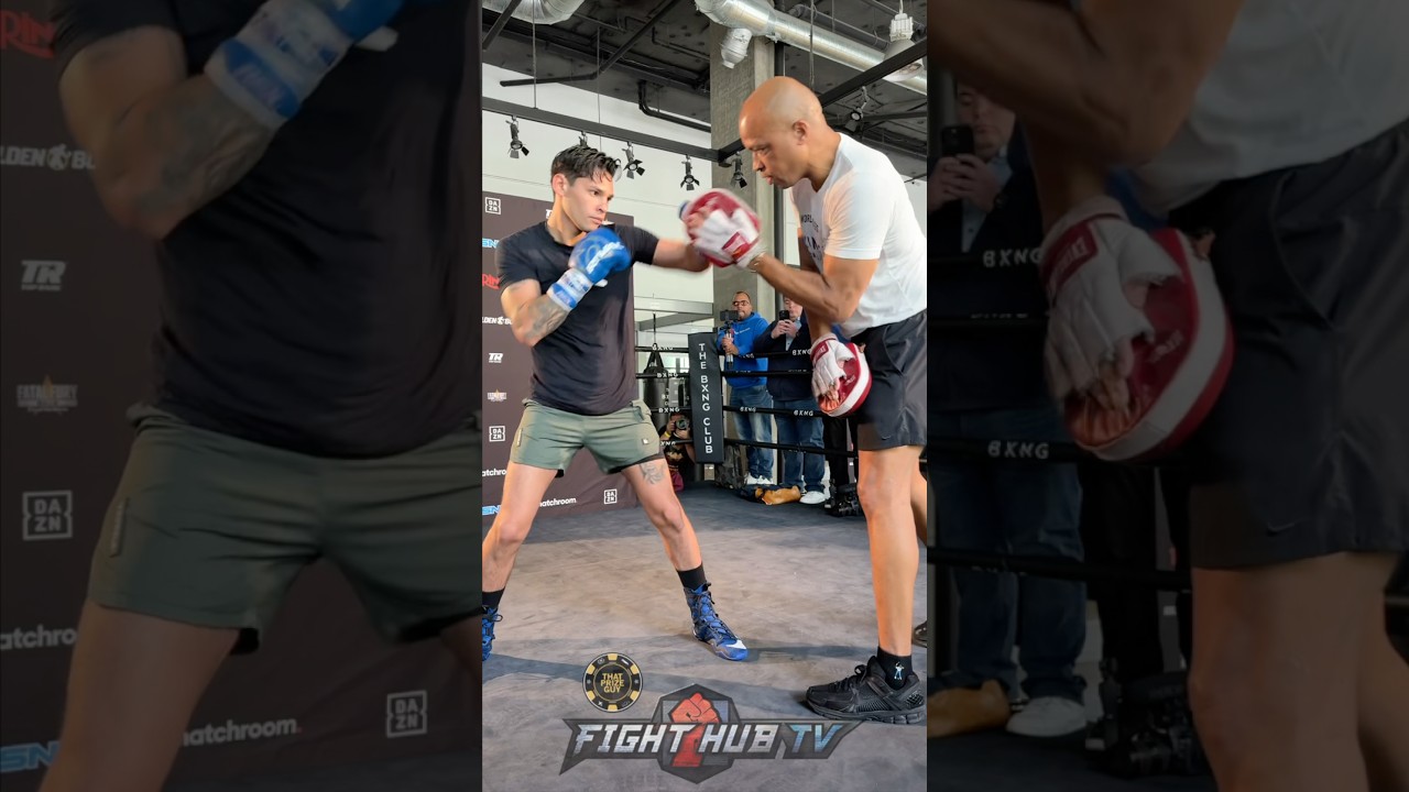 Ryan Garcia reveals how he KO’s Rolly with counters on mitts!