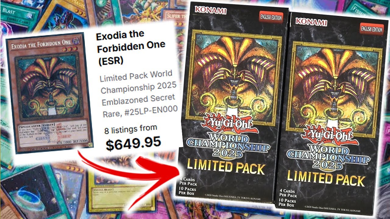 $600 Exodia pull? Yu-Gi-Oh! limited pack World Championship 2025 box ...