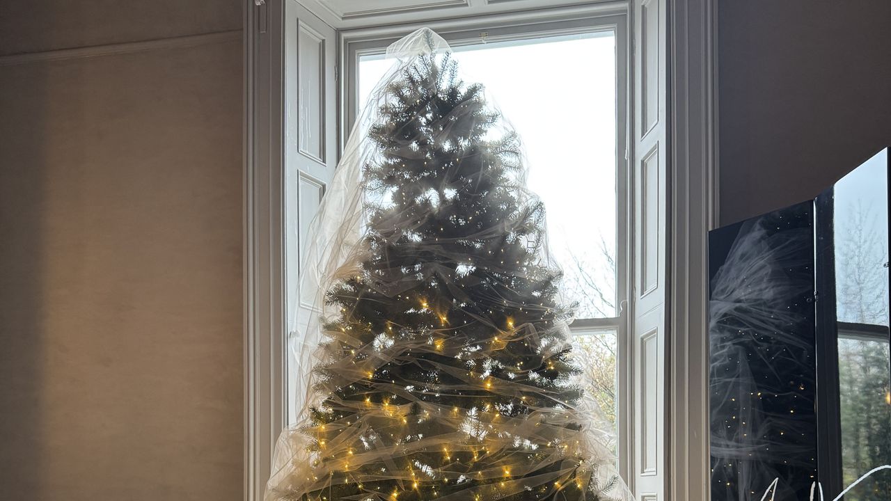 Meet the veiled tree — this interior designer's romantic Christmas tree ...