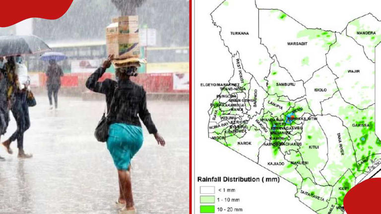 Kenya Met releases 24-hour weather forecast, predicts rainfall in 17 ...