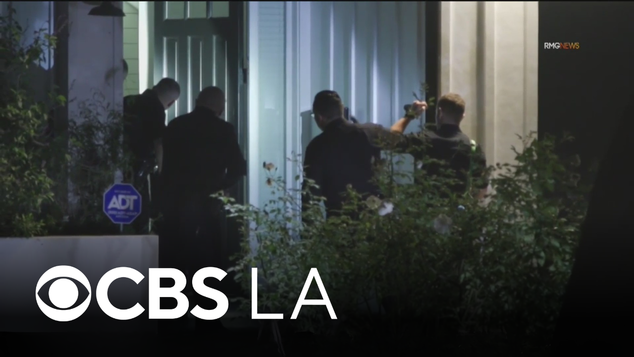 Woman hides in bathroom as burglars break into Studio City home