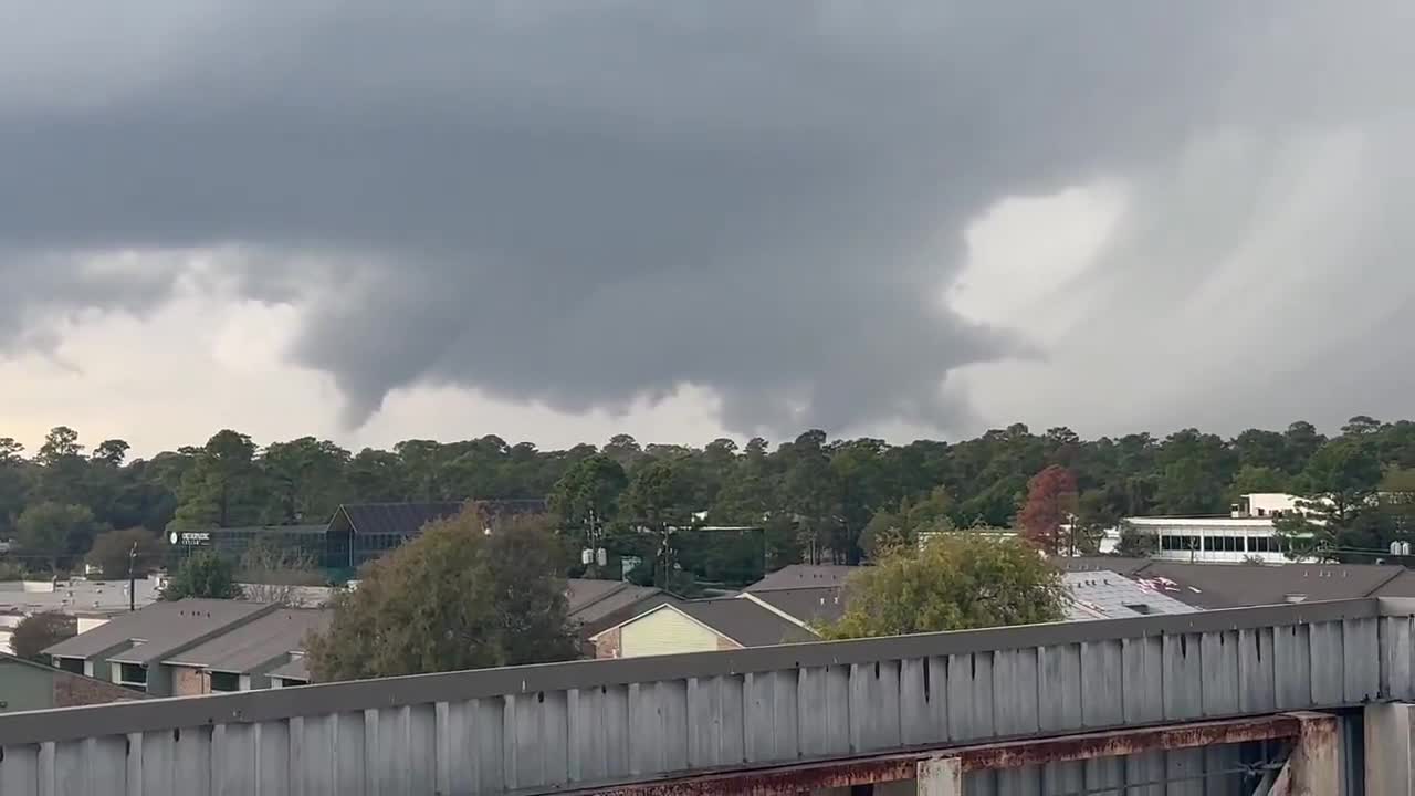 Funnel cloud passing over Klein, Texas, United States