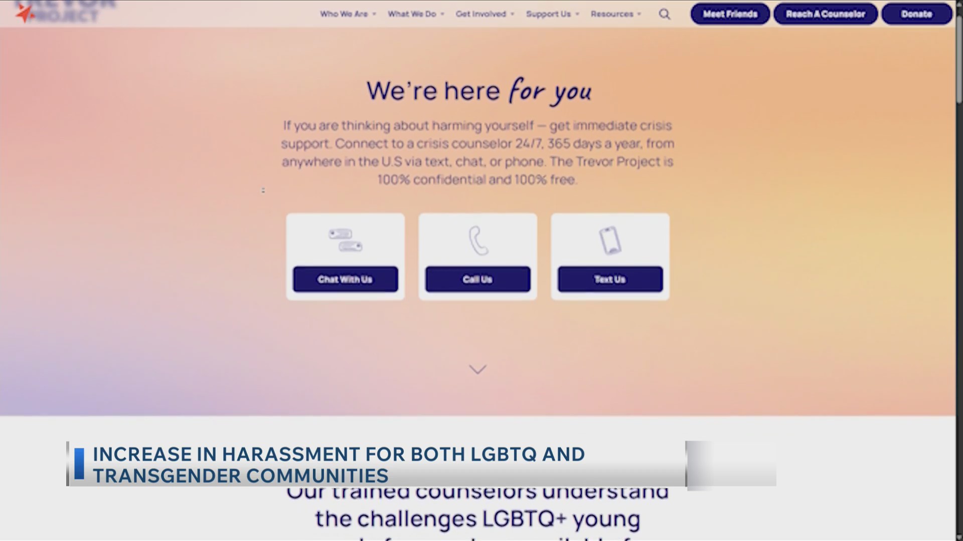 Increase In Harassment For Both LGBTQ And Transgender Communities
