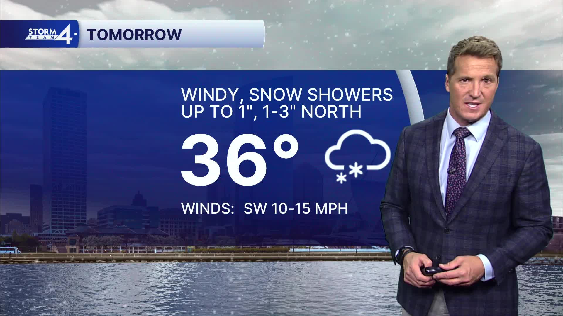 Southeastern Wisconsin weather: Rain to snow showers and windy