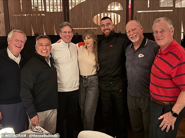 Meeting the family! Loved-up Taylor Swift and Travis Kelce enjoy dinner  with Chiefs star's uncle