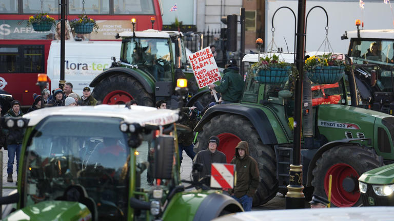 Farmers ignore tractor ban and bring inheritance tax protest to Westminster